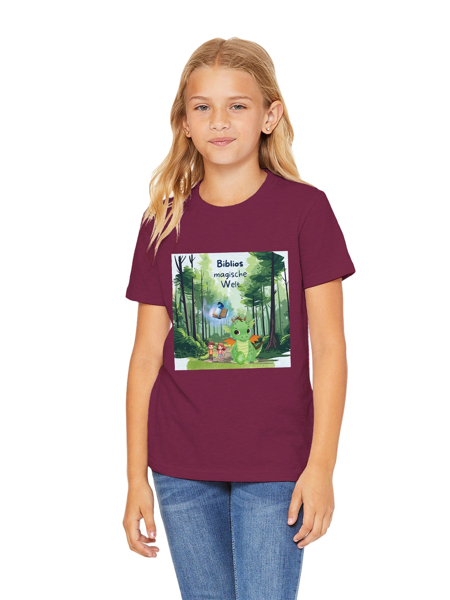 Premium Kinder-T-Shirt mit Rundhalsausschnitt
