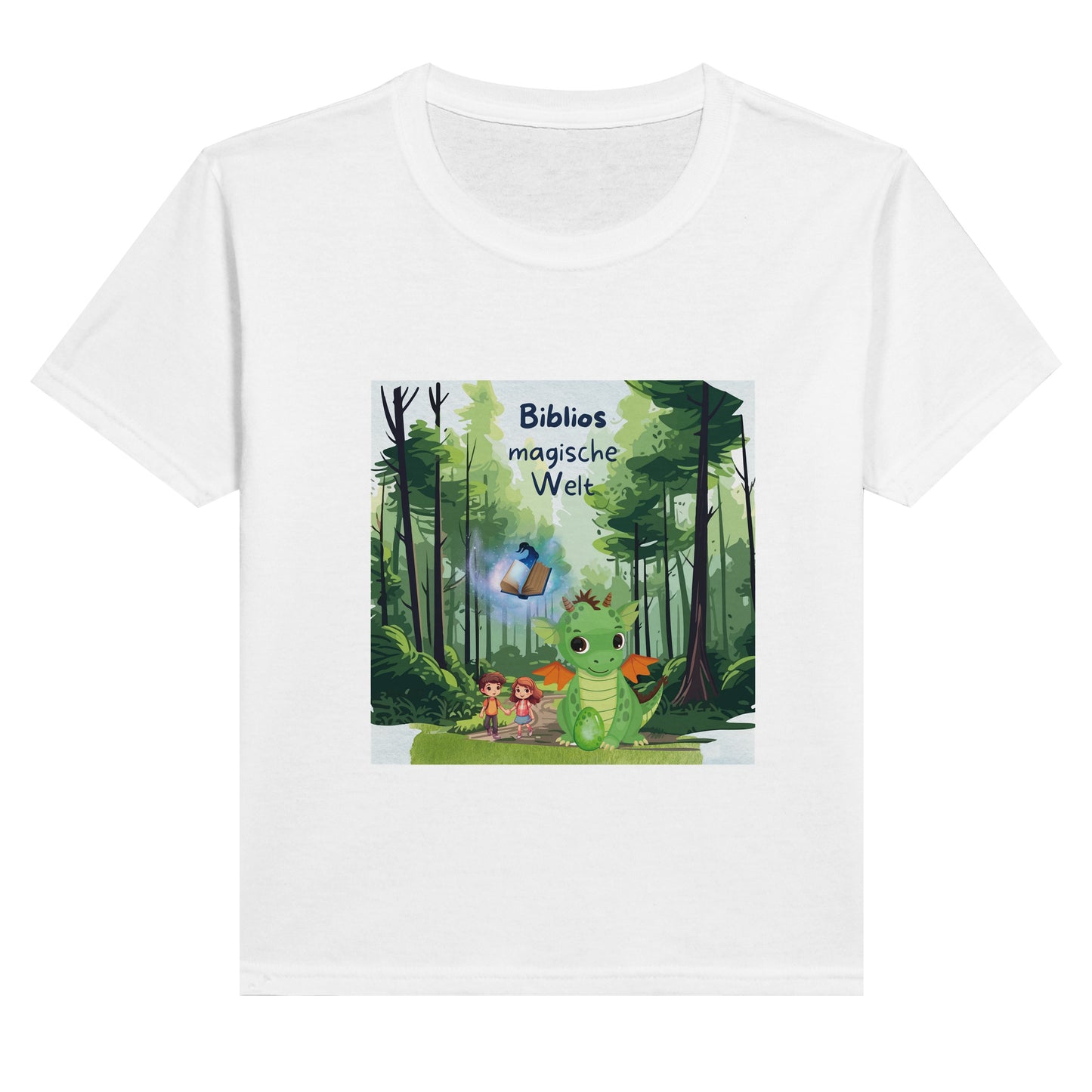 Kinder-T-Shirt aus Polycotton mit Rundhalsausschnitt