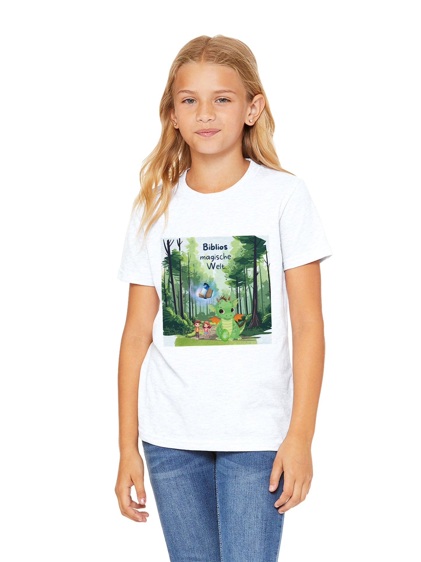 Premium Kinder-T-Shirt mit Rundhalsausschnitt