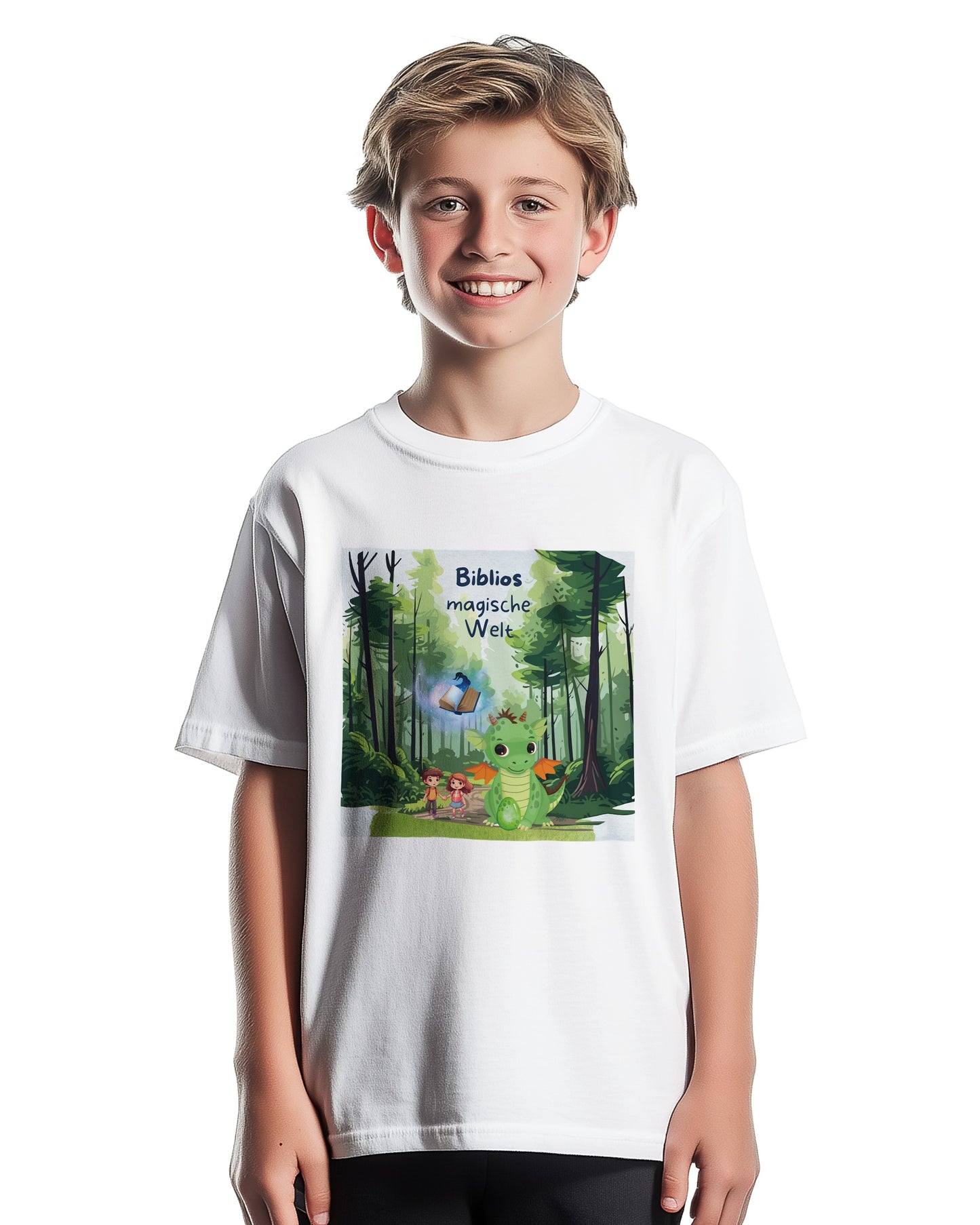 Kinder-T-Shirt aus Polycotton mit Rundhalsausschnitt