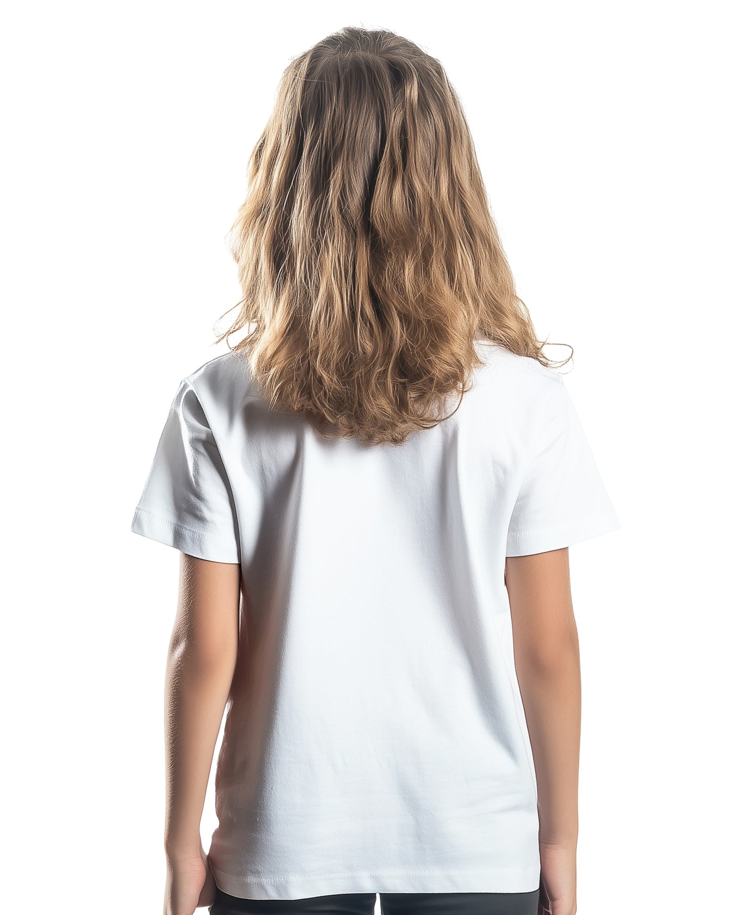 Kinder-T-Shirt aus Polycotton mit Rundhalsausschnitt