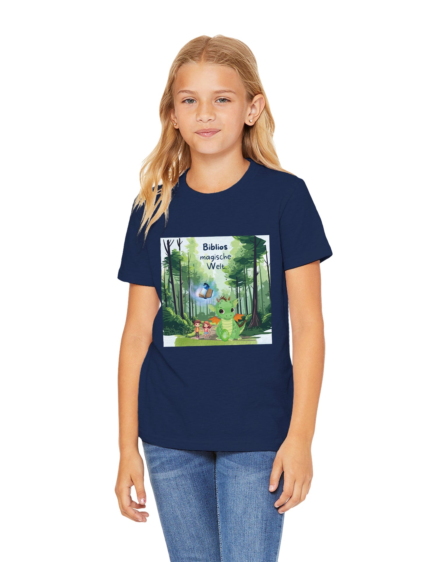 Premium Kinder-T-Shirt mit Rundhalsausschnitt