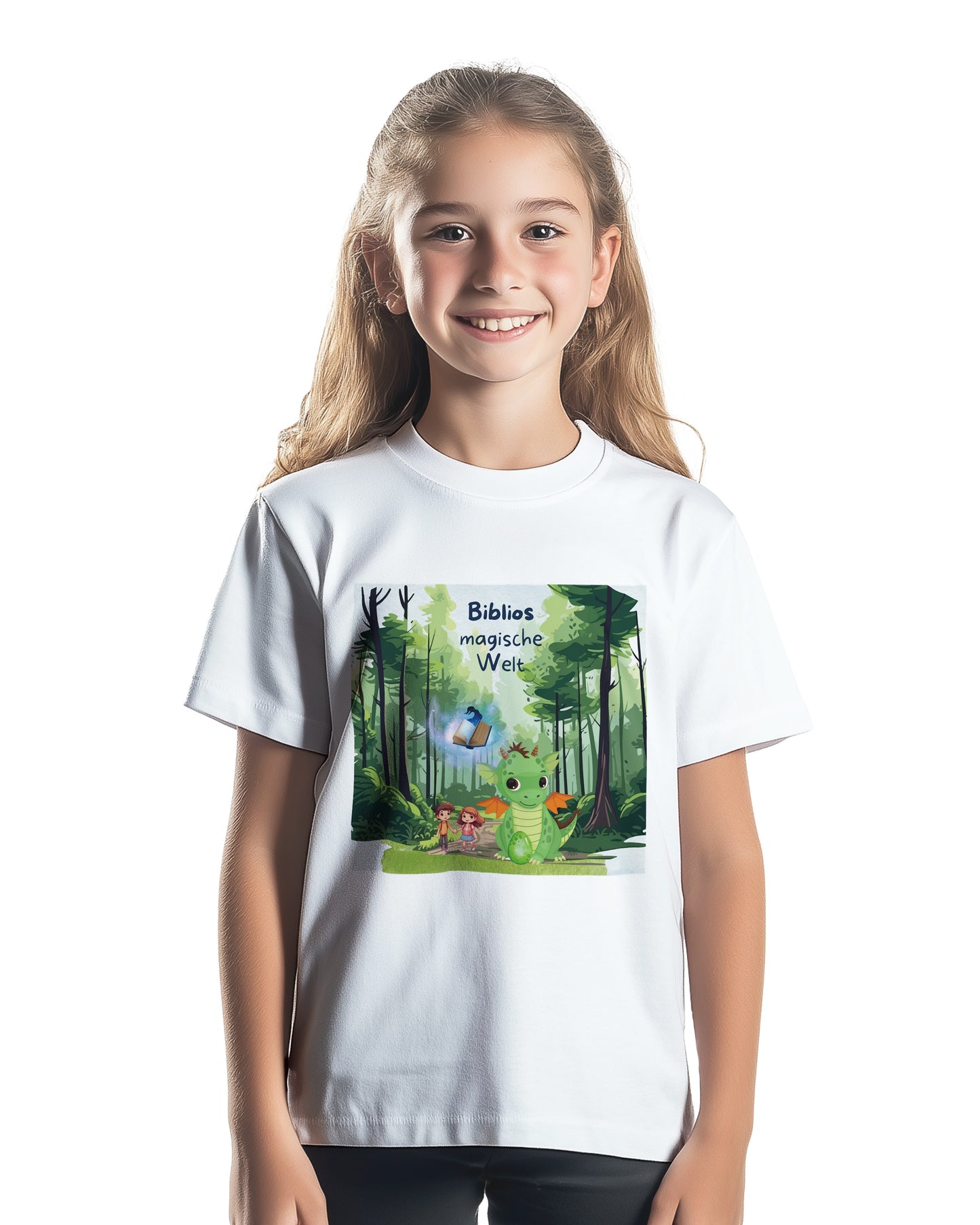 Kinder-T-Shirt aus Polycotton mit Rundhalsausschnitt