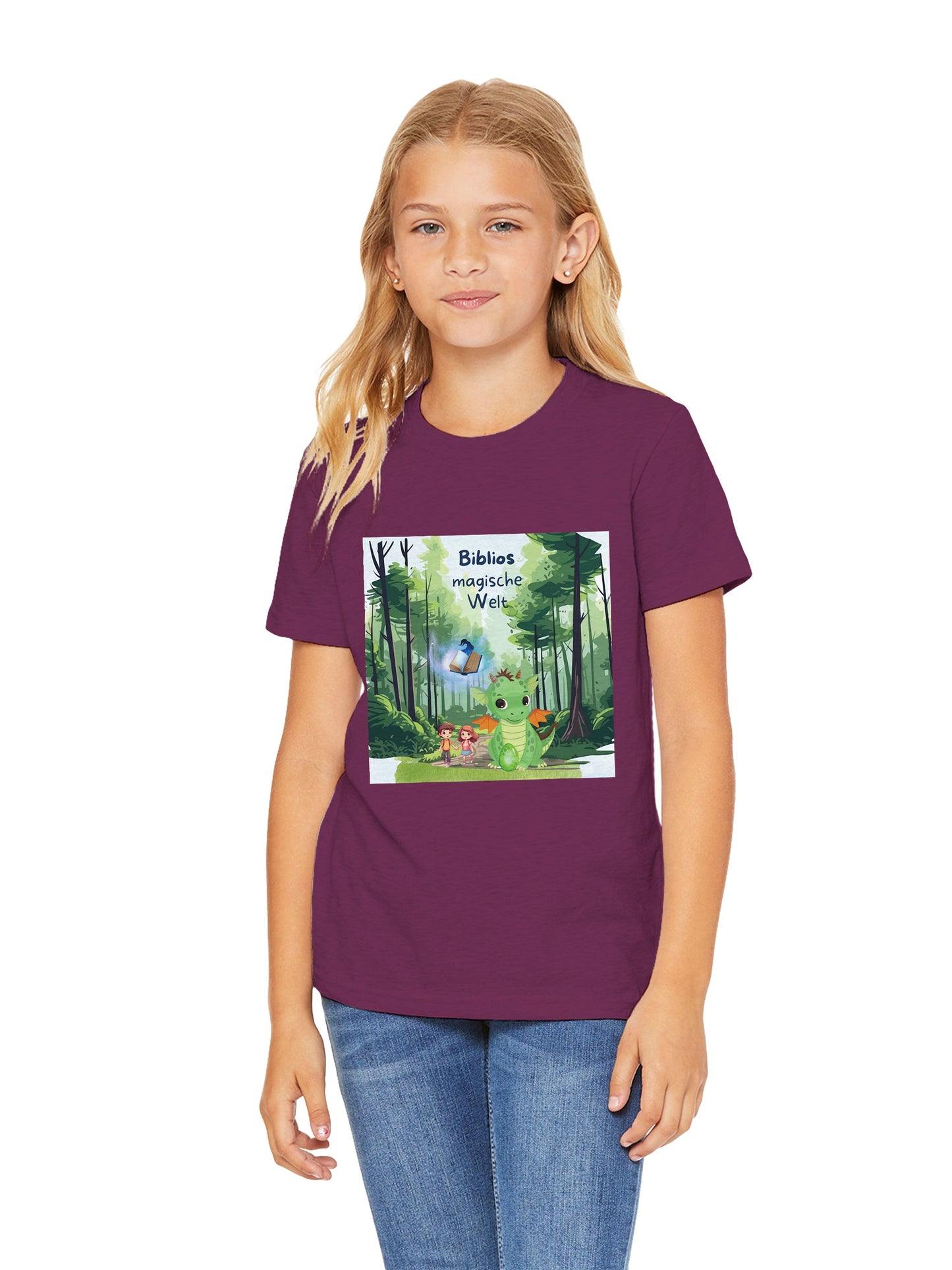 Premium Kinder-T-Shirt mit Rundhalsausschnitt