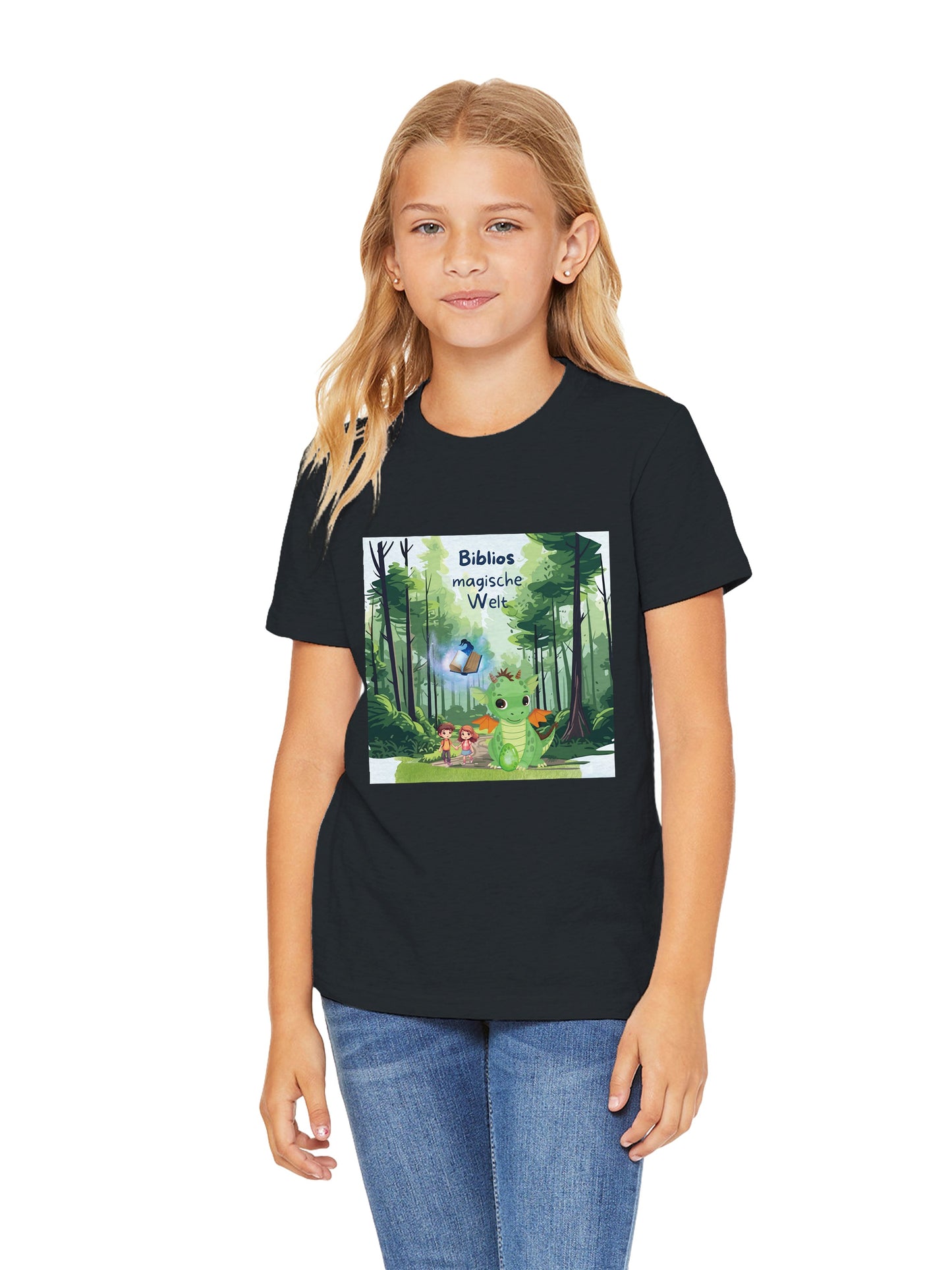 Premium Kinder-T-Shirt mit Rundhalsausschnitt