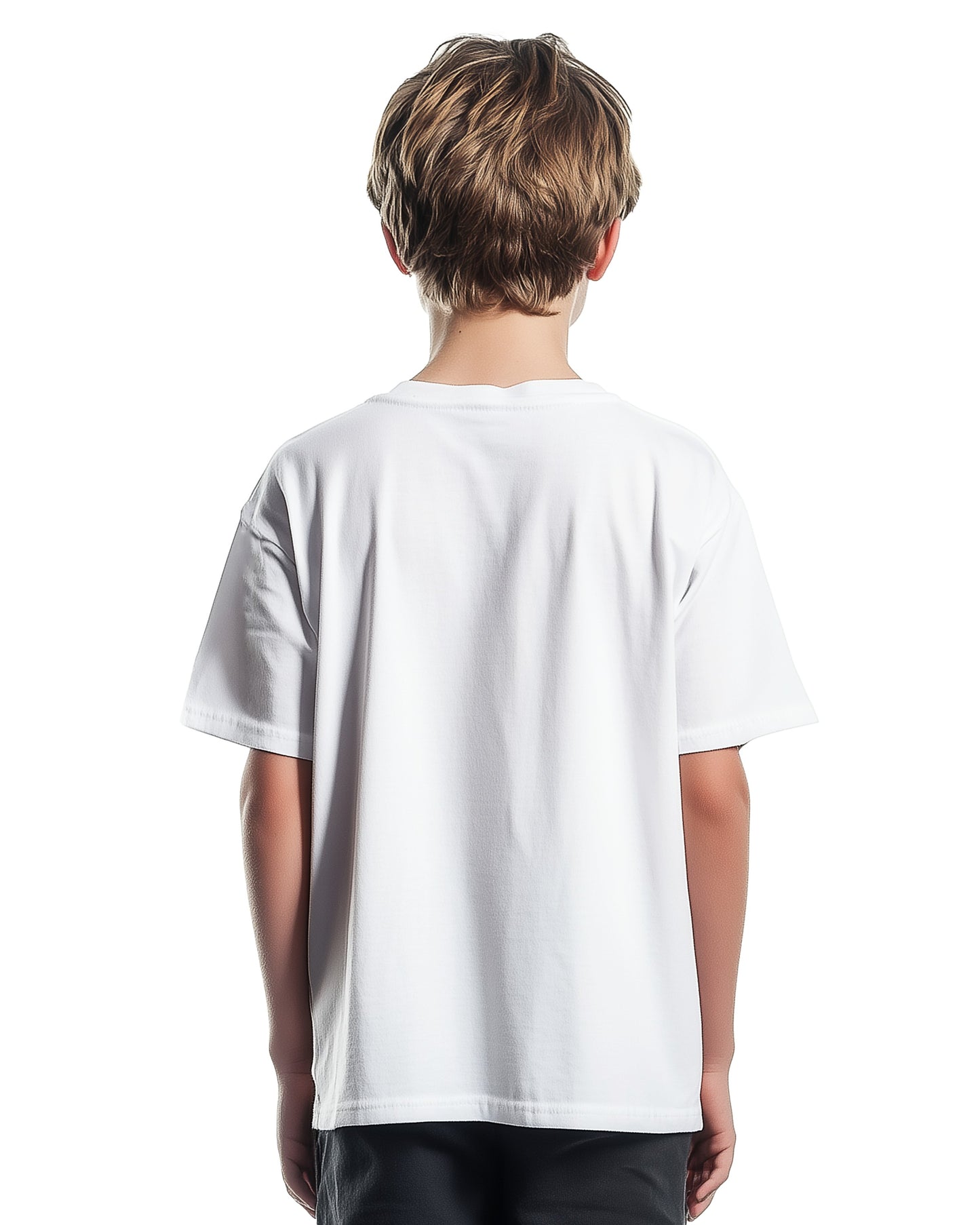 Kinder-T-Shirt aus Polycotton mit Rundhalsausschnitt