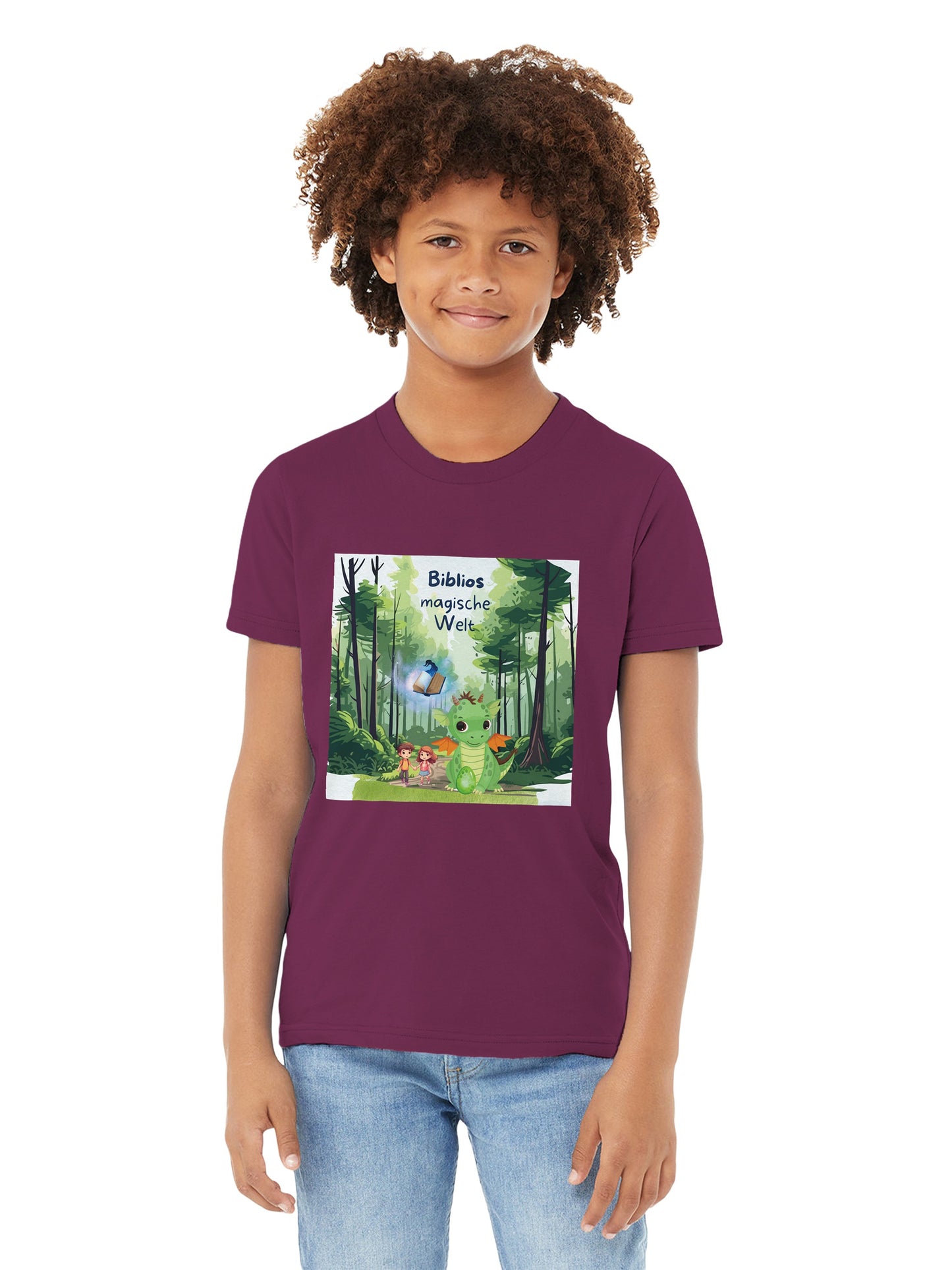 Premium Kinder-T-Shirt mit Rundhalsausschnitt